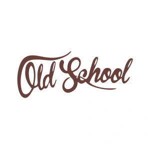 Old School Araba Sticker 17x17 Cm Kahverengi