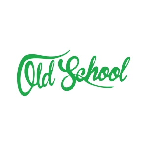 Old School Araba Sticker 17x17 Cm Yeşil