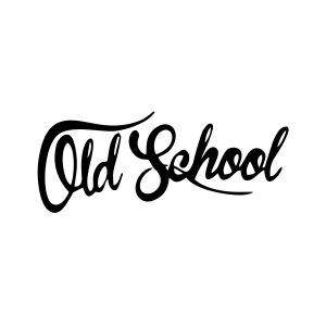 Old School Araba Sticker 17x17 Cm Siyah