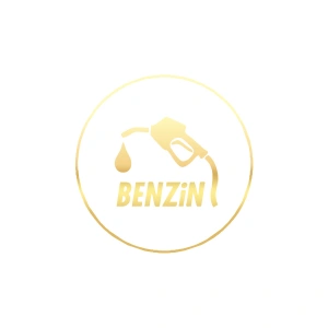Benzin Araba Sticker 17x17 Cm Gold