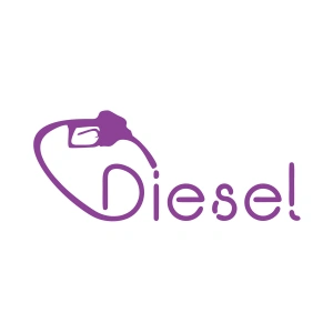 Diesel Araba Sticker 17x17 Cm Mor