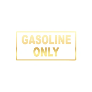Gasoline Only Araba Sticker 17x17 Cm Gold