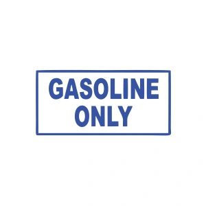 Gasoline Only Araba Sticker 17x17 Cm Mavi