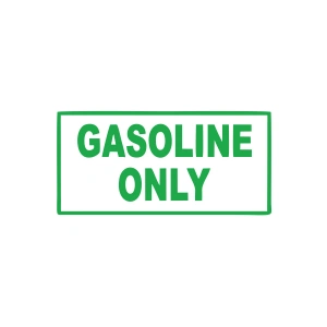 Gasoline Only Araba Sticker 17x17 Cm Yeşil