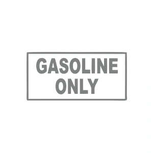 Gasoline Only Araba Sticker 17x17 Cm Gri