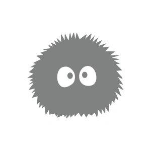 Sevimli Araba Sticker 17x17 Cm Gri