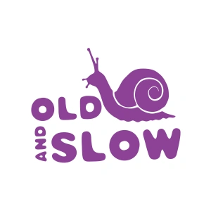 Old and Slow Salyangoz Araba Sticker 17x17 Cm Mor