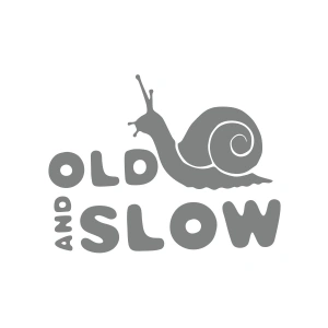 Old and Slow Salyangoz Araba Sticker 17x17 Cm Gri