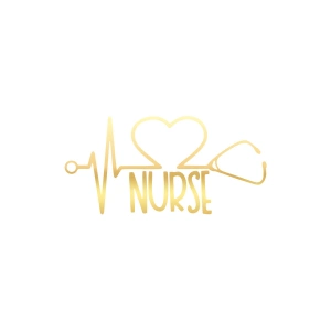 Nurse Araba Sticker 17x17 Cm Gold