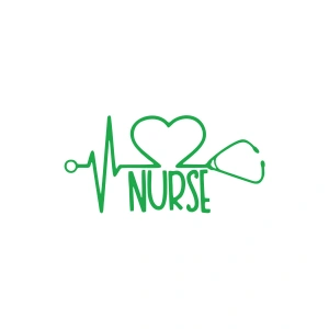 Nurse Araba Sticker 17x17 Cm Yeşil
