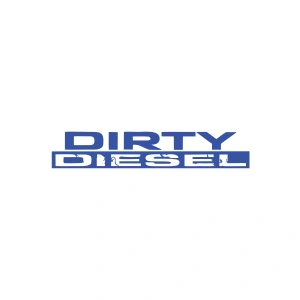 Dirty Diesel Araba Sticker 17x17 Cm Mavi