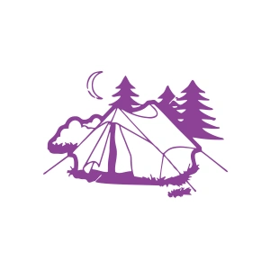 Kamp Araba Stickeri 17x17 Cm Mor