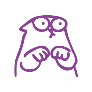 Komik Kedi Araba Sticker 17x17 Cm Mor