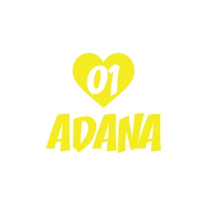 Kalpli 01 Adana Araba Sticker 17x17 Cm Sarı