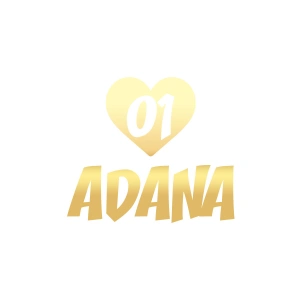 Kalpli 01 Adana Araba Sticker 17x17 Cm Gold