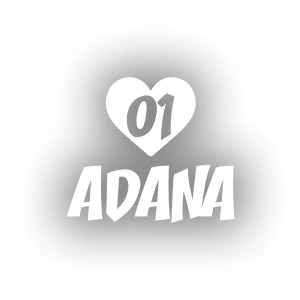 Kalpli 01 Adana Araba Sticker 17x17 Cm Beyaz