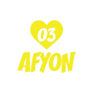 Kalpli 03 Afyon Araba Sticker 17x17 Cm Sarı