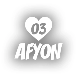 Kalpli 03 Afyon Araba Sticker 17x17 Cm Beyaz