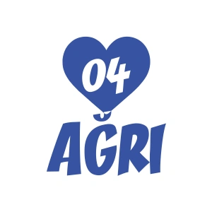 Kalpli 04 Ağrı Araba Sticker 17x17 Cm Mavi