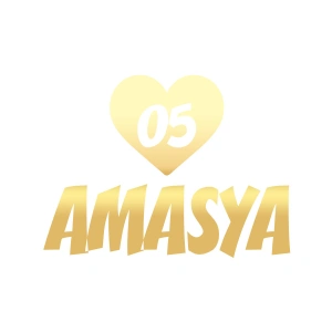 Kalpli 05 Amasya Araba Sticker 17x17 Cm Gold