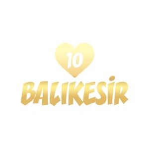 Kalpli 10 Balıkesir Araba Sticker 17x17 Cm Gold