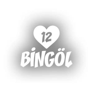 Kalpli 12 Bingöl Araba Sticker 17x17 Cm Beyaz