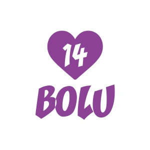 Kalpli 14 Bolu Araba Sticker 17x17 Cm Mor