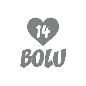 Kalpli 14 Bolu Araba Sticker 17x17 Cm Gri