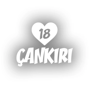 Kalpli 18 Çankırı Araba Sticker 17x17 Cm Beyaz