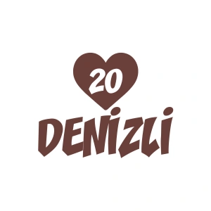 Kalpli 20 Denizli Araba Sticker 17x17 Cm Kahverengi