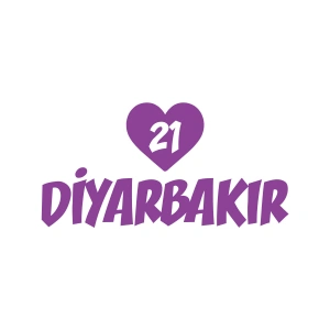 Kalpli 21 Diyarbakır Araba Sticker 17x17 Cm Mor