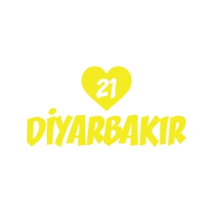 Kalpli 21 Diyarbakır Araba Sticker 17x17 Cm Sarı