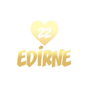 Kalpli 22 Edirne Araba Sticker 17x17 Cm Gold