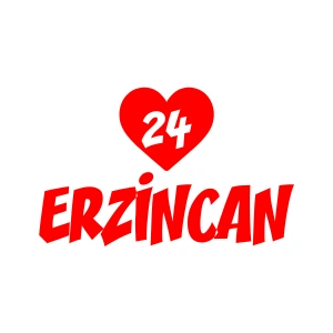 Kalpli 24 Erzincan Araba Sticker 17x17 Cm Kırmızı