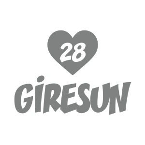 Kalpli 28 Giresun Araba Sticker 17x17 Cm Gri