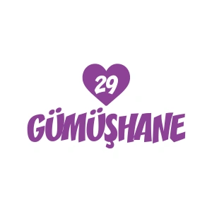 Kalpli 29 Gümüşhane Araba Sticker 17x17 Cm Mor