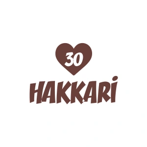 Kalpli 30 Hakkari Araba Sticker 17x17 Cm Kahverengi