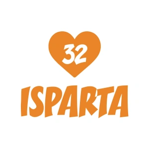 Kalpli 32 Isparta Araba Sticker 17x17 Cm Turuncu