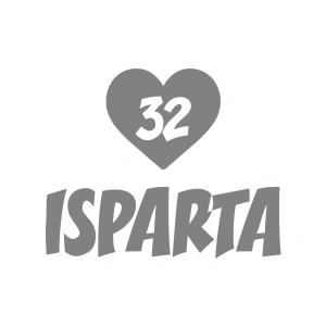 Kalpli 32 Isparta Araba Sticker 17x17 Cm Gri