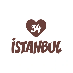 Kalpli 34 İstanbul Araba Sticker 17x17 Cm Kahverengi