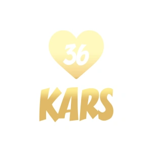 Kalpli 36 Kars Araba Sticker 17x17 Cm Gold