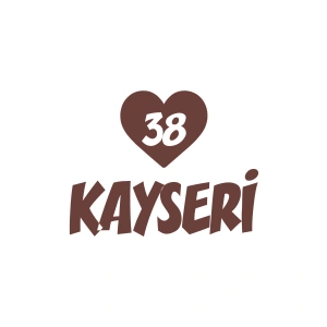 Kalpli 38 Kayseri Araba Sticker 17x17 Cm Kahverengi