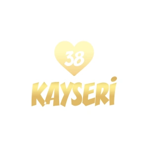 Kalpli 38 Kayseri Araba Sticker 17x17 Cm Gold