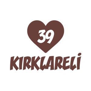 Kalpli 39 Kırklareli Araba Sticker 17x17 Cm Kahverengi