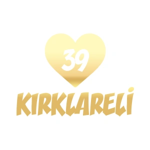 Kalpli 39 Kırklareli Araba Sticker 17x17 Cm Gold