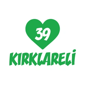 Kalpli 39 Kırklareli Araba Sticker 17x17 Cm Yeşil