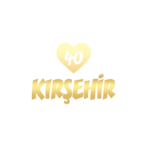 Kalpli 40 Kırşehir Araba Sticker 17x17 Cm Gold