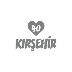 Kalpli 40 Kırşehir Araba Sticker 17x17 Cm Gri