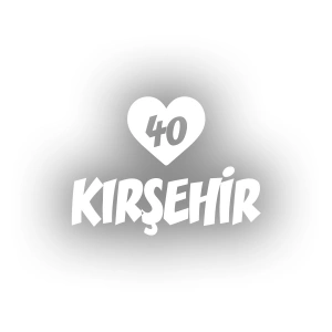 Kalpli 40 Kırşehir Araba Sticker 17x17 Cm Beyaz