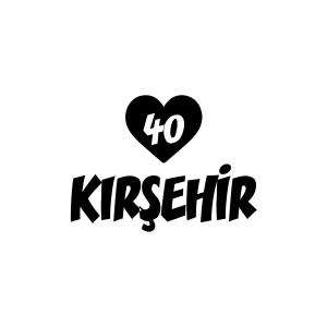Kalpli 40 Kırşehir Araba Sticker 17x17 Cm Siyah